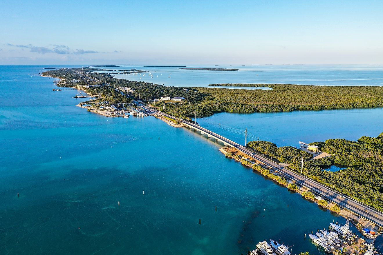 The Florida Keys along the Florida Strait