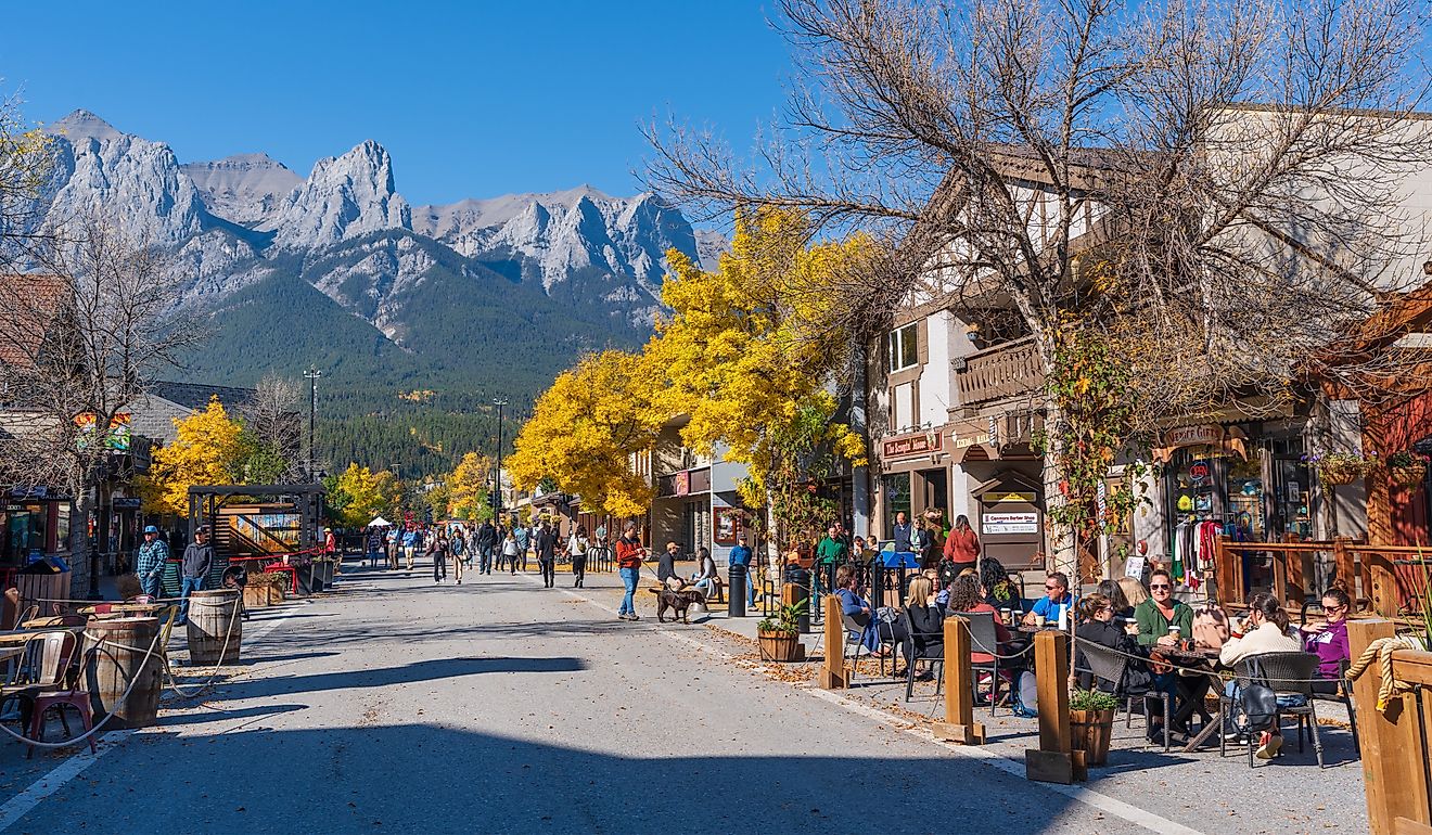 The gorgeous town of Canmore, Alberta, Canada. Editorial credit: Shawn.ccf / Shutterstock.com.