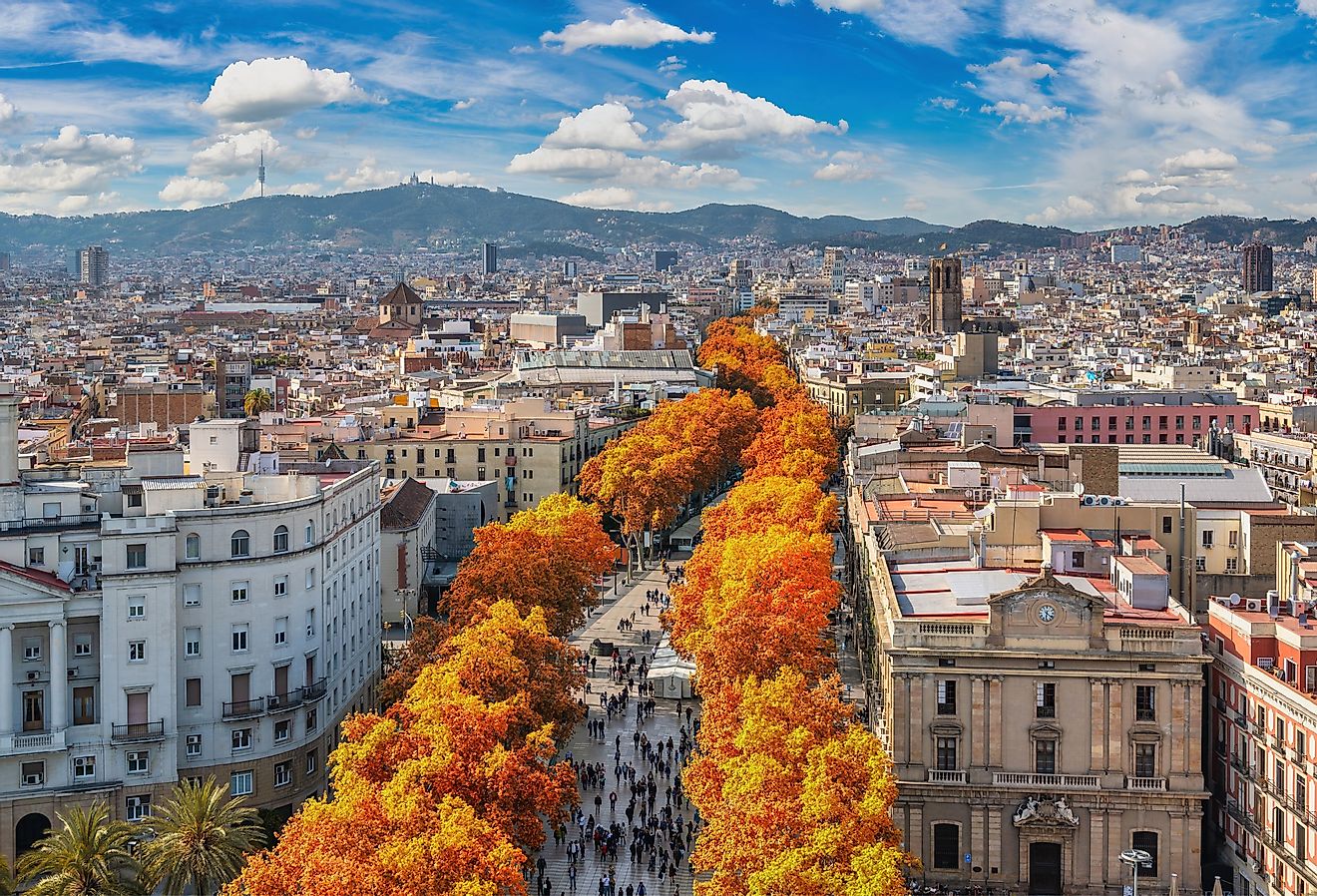 La Rambla, Barcelona, Spain. Image credit: Noppasin Wongchum via Shutterstock
