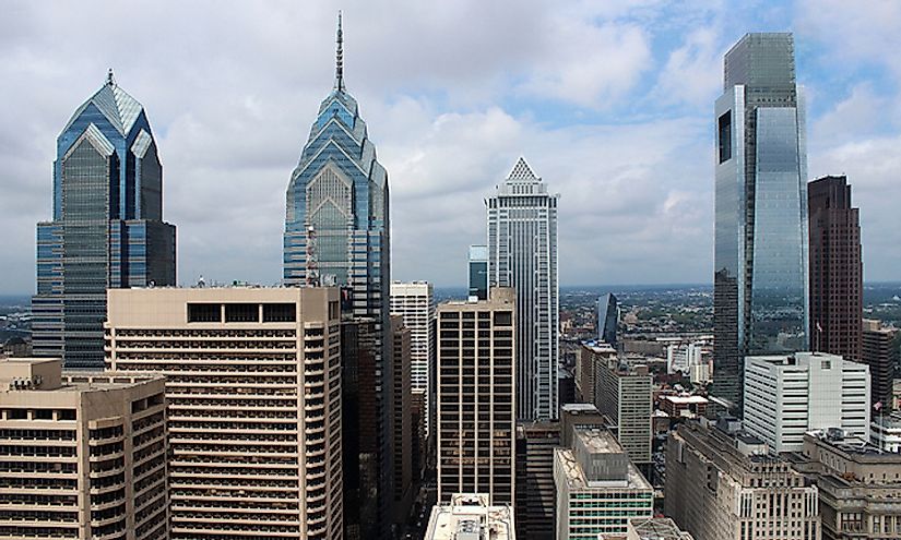 The skyline of Philadelphia