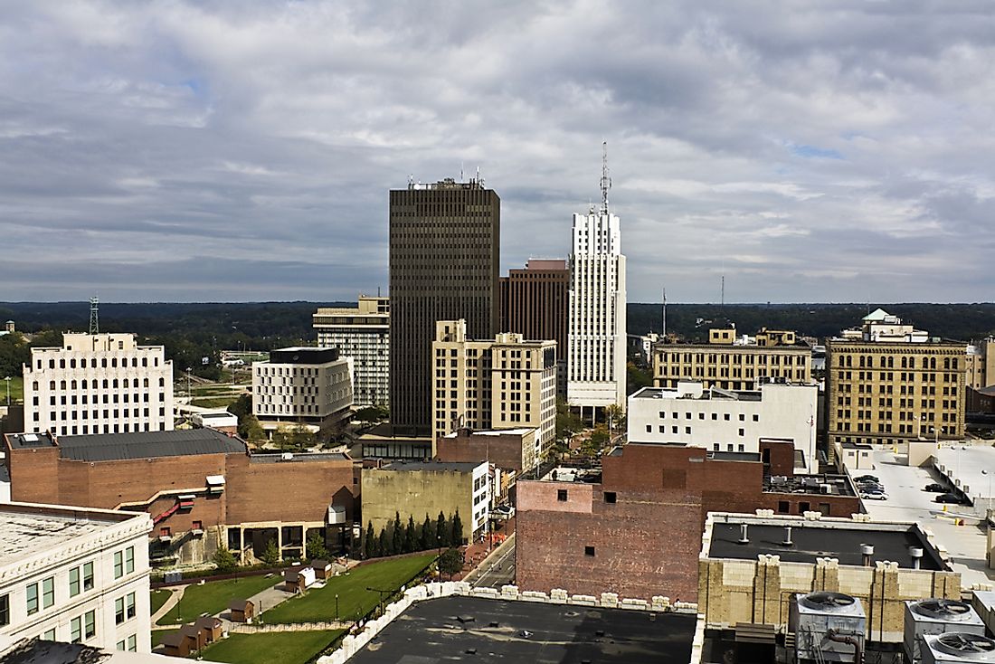 Akron, Ohio, is an example of a satellite town of Cleveland, Ohio. 