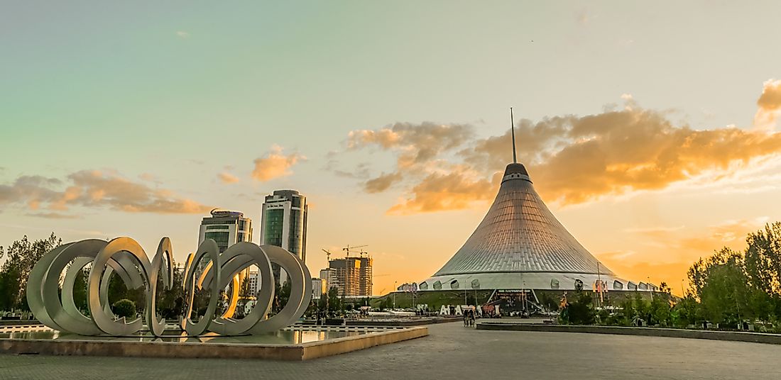Astana is known for its stunning architecture.  Editorial credit: Camera_Bravo / Shutterstock.com