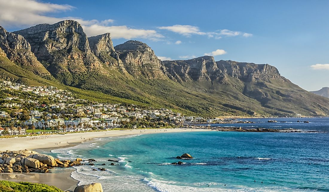 A beach in Cape Town, a South African city that is highly popular among tourists across the world.