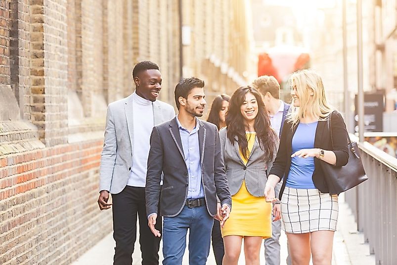 Contemporary Londoners, such as these young Britons, are an increasingly diverse mix of people from different ethnic, religious, and cultural backgrounds.