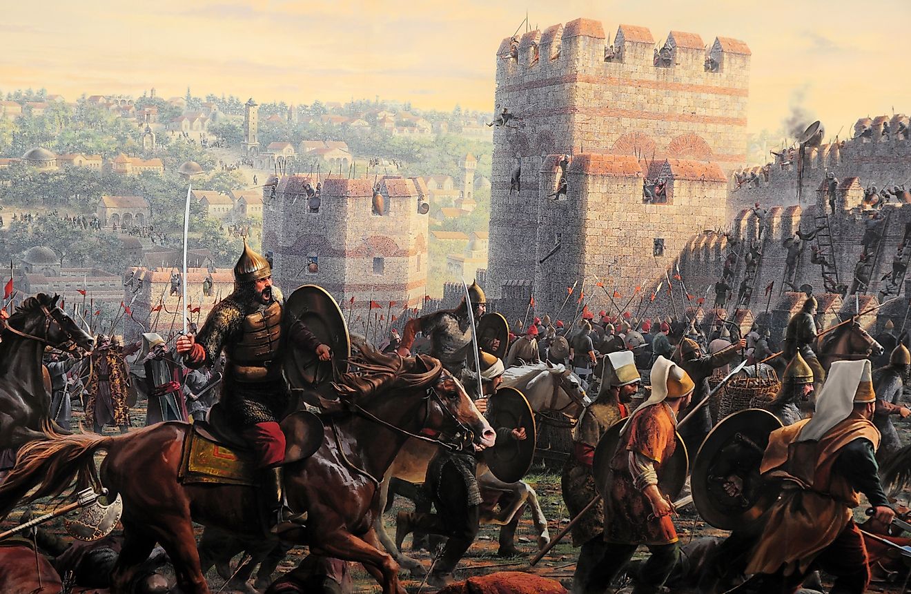 The Ottoman invasion of Constantinople.
