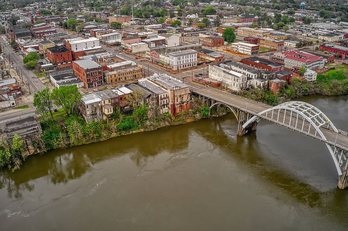 Aerial View of Selma, Alabama.