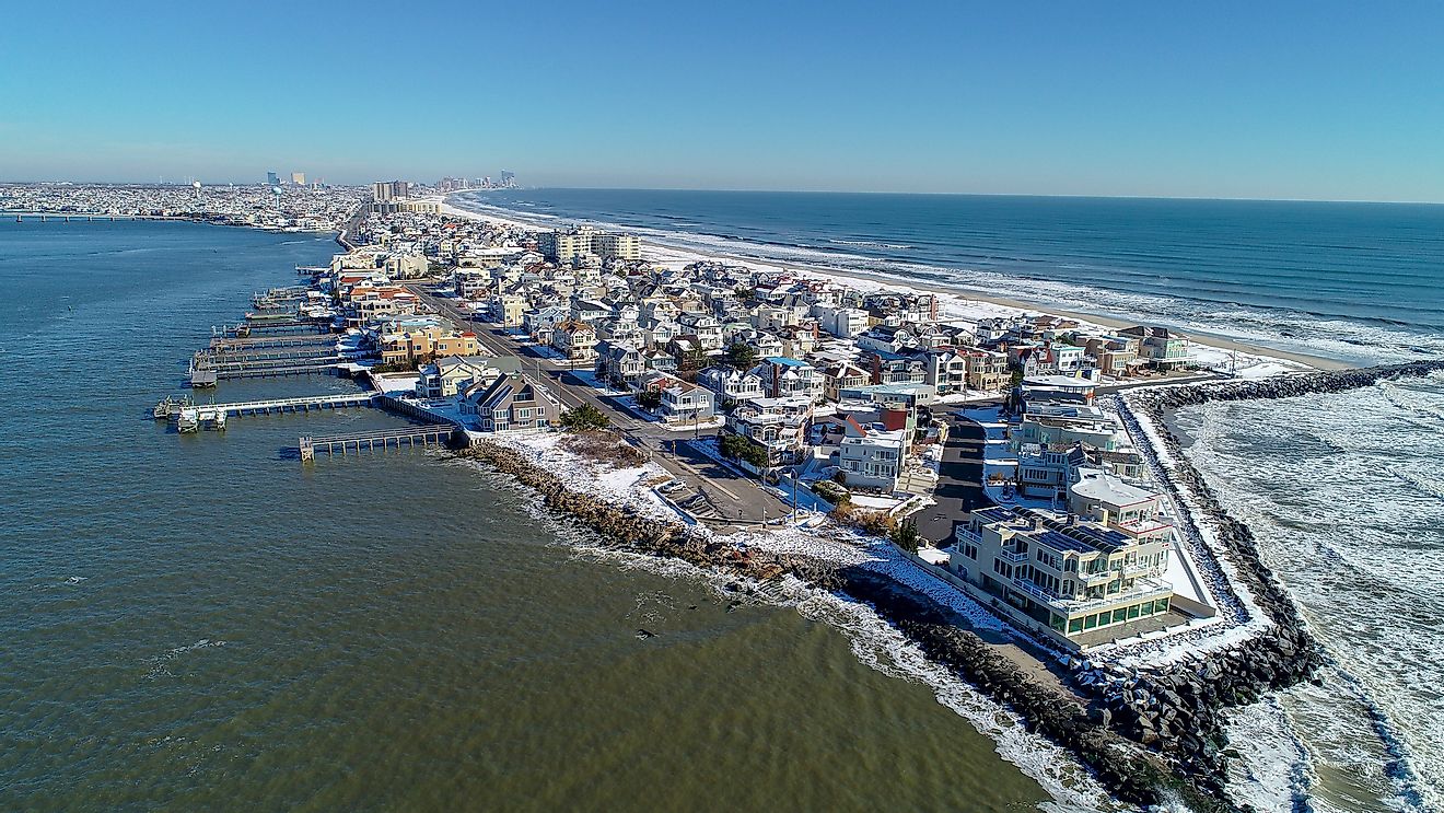 Aerial view of Absecon Island​.
