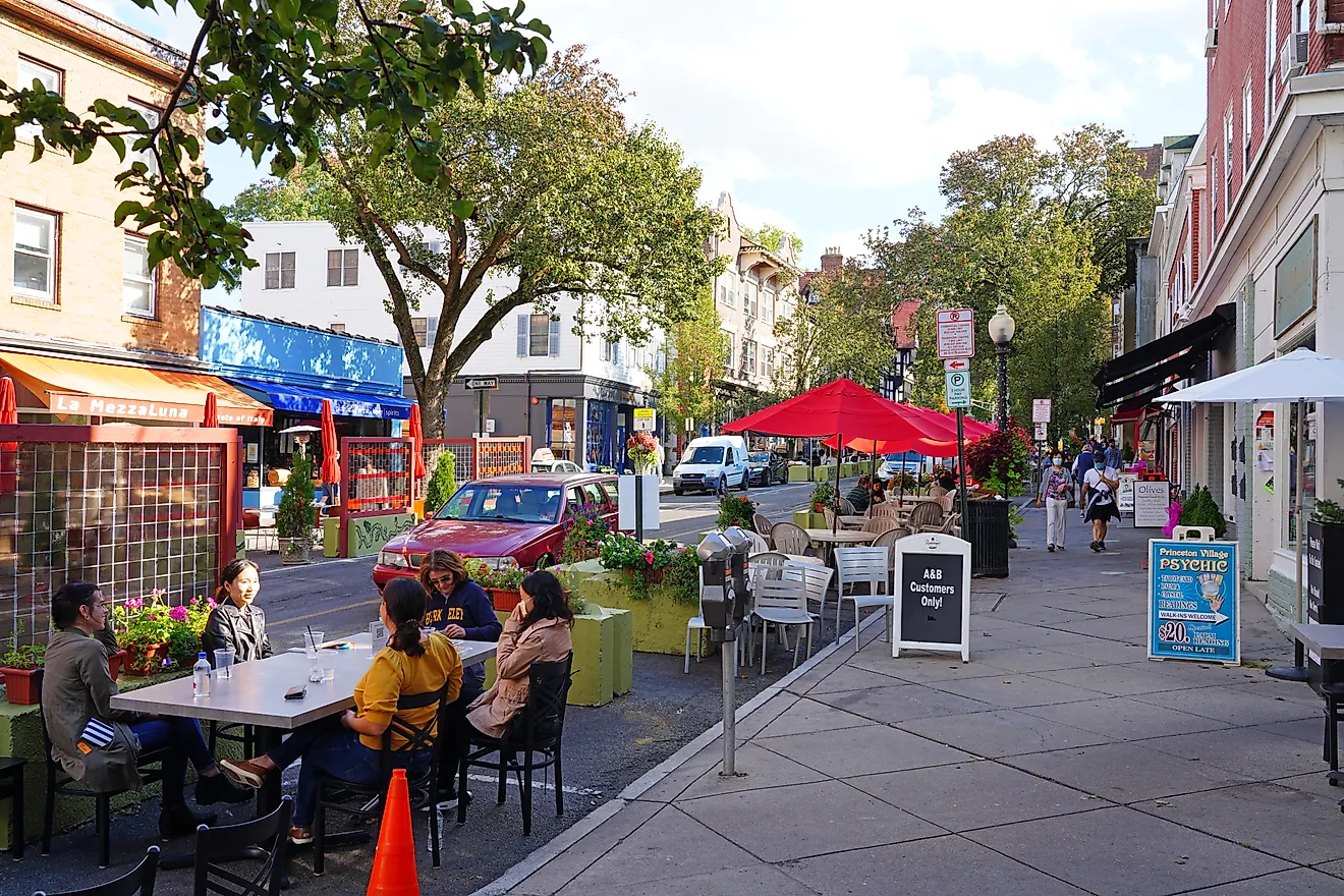 Witherspoon Street in downtown Princeton, New Jersey, United States. Image credit EQRoy via Shutterstock