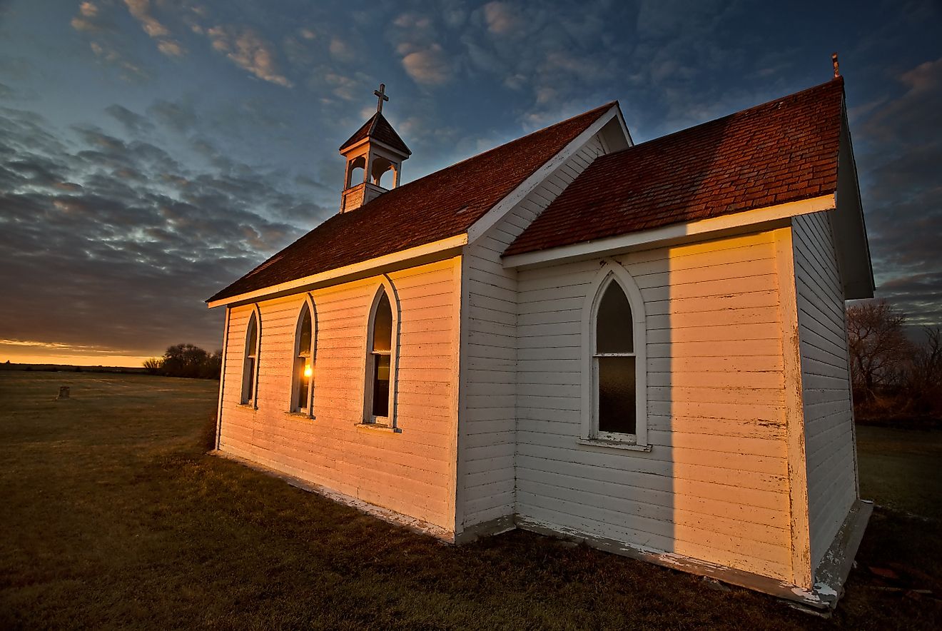 Church near Moose Jaw, Canada.