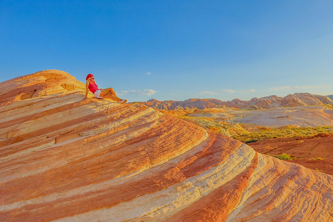 The Fire Wave Trail in Valley of Fire National Park, Nevada, California.