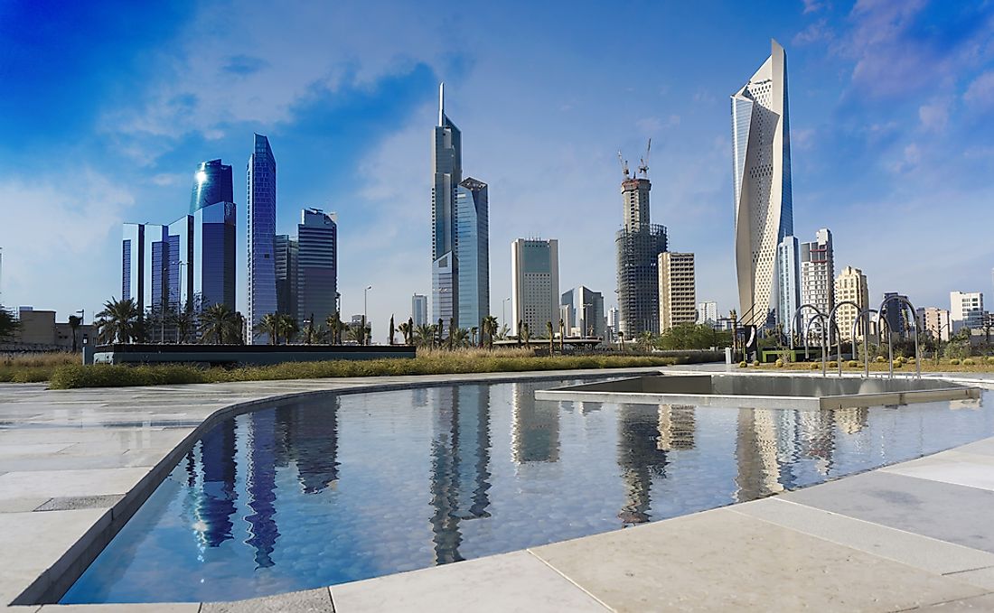 Kuwait City, the capital of Kuwait. 