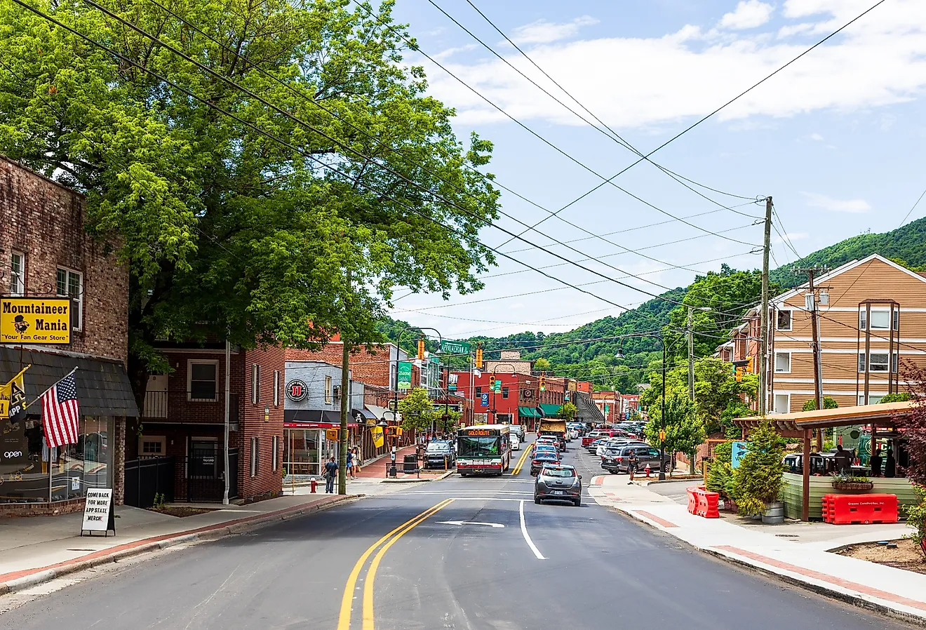 Appalachian State University campus in Boone, North Carolina. Bryan Pollard / Shutterstock.com.