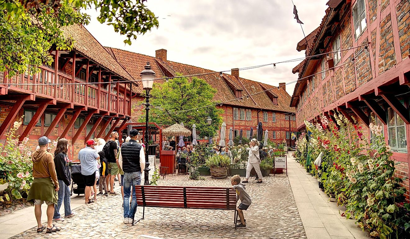 Ystad, Sweden, Historical center. Editorial credit: mehdi33300 / Shutterstock.com