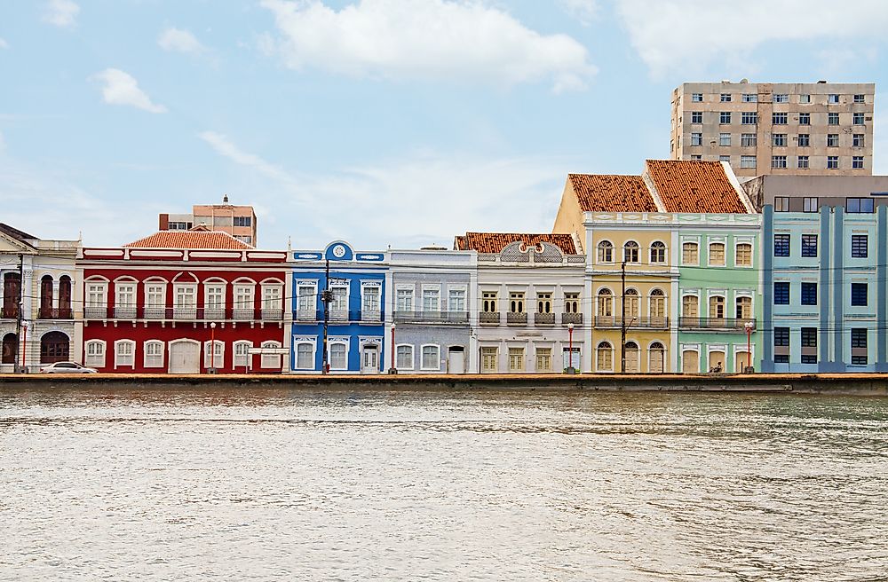 A street in Recife, Brazil.