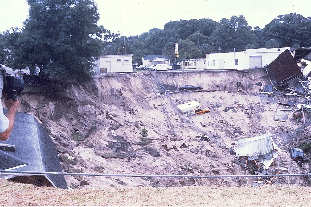 Central Park in Winter Park, Florida, a few streets from the 1981 collapse.