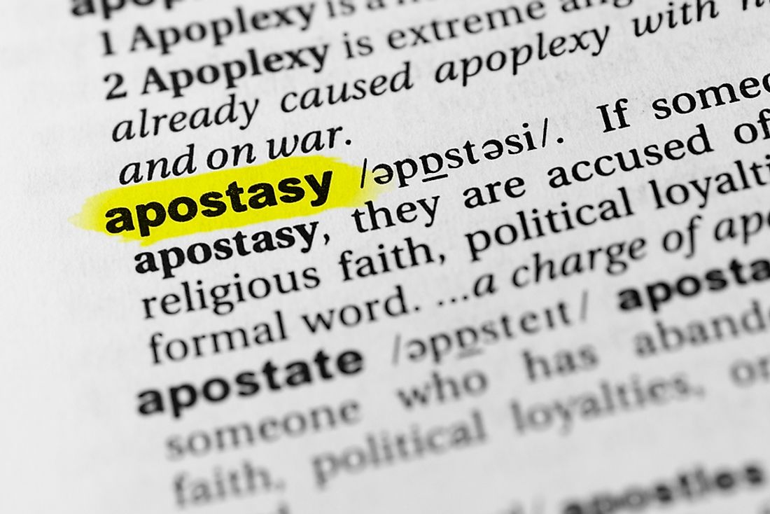 What is apostasy? 