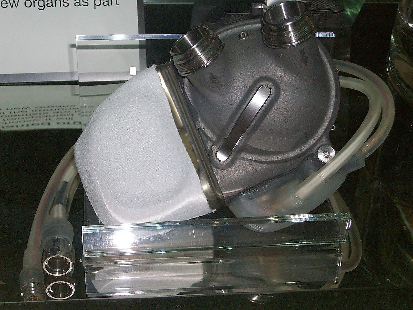 An image of an artificial heart exhibited at London science museum. Image credit: Rick Proser/Wikimedia.org