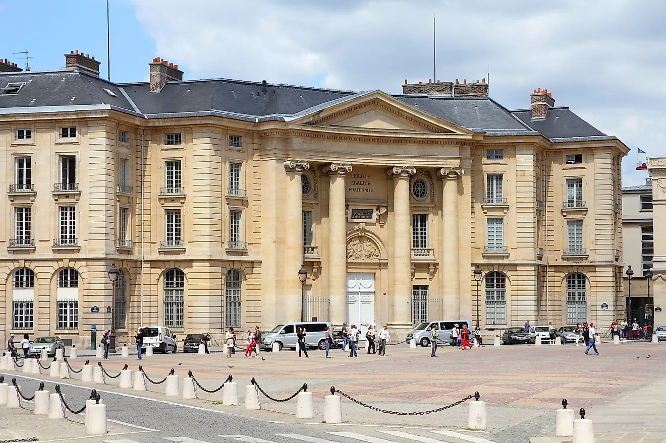 La Sorbonne, or Paris 1, was part of the original University of Paris. The school was reorganized into separate institutions after the student revolts of May 6th, 1968.