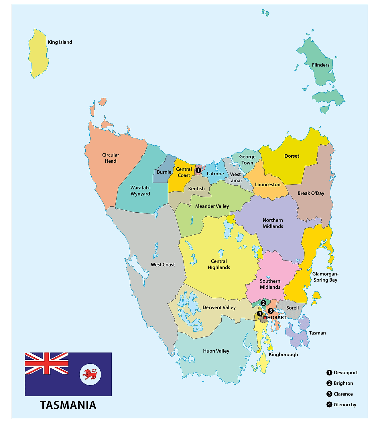 Tasmania Maps Facts World Atlas
