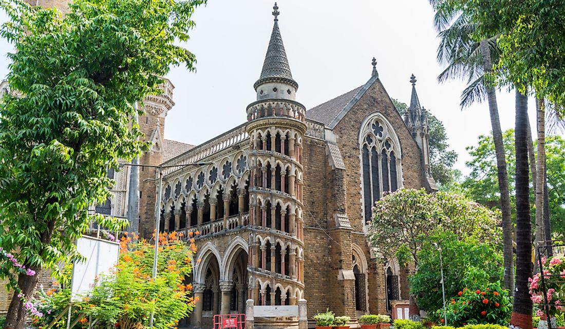 The University of Mumbai (formerly the University of Bombay) is one of the oldest and largest universities in India. Editorial credit: Victor Jiang / Shutterstock.com