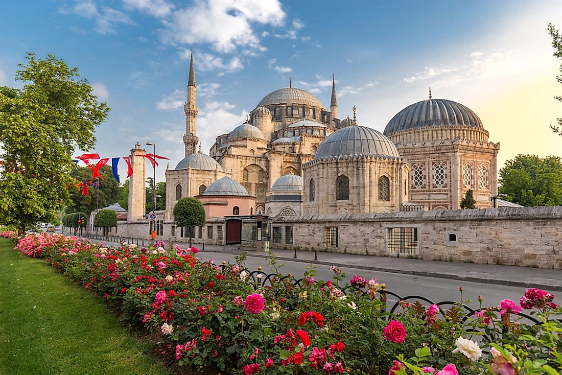 Sehzade Mosque in Istanbul, Turkey. 