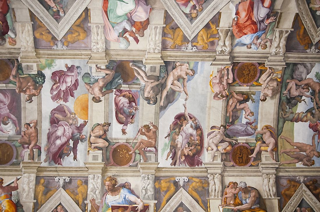 The Sistine Chapel with the Creation of Adam. Photo credit: Cezary Wojtkowski / Shutterstock.com