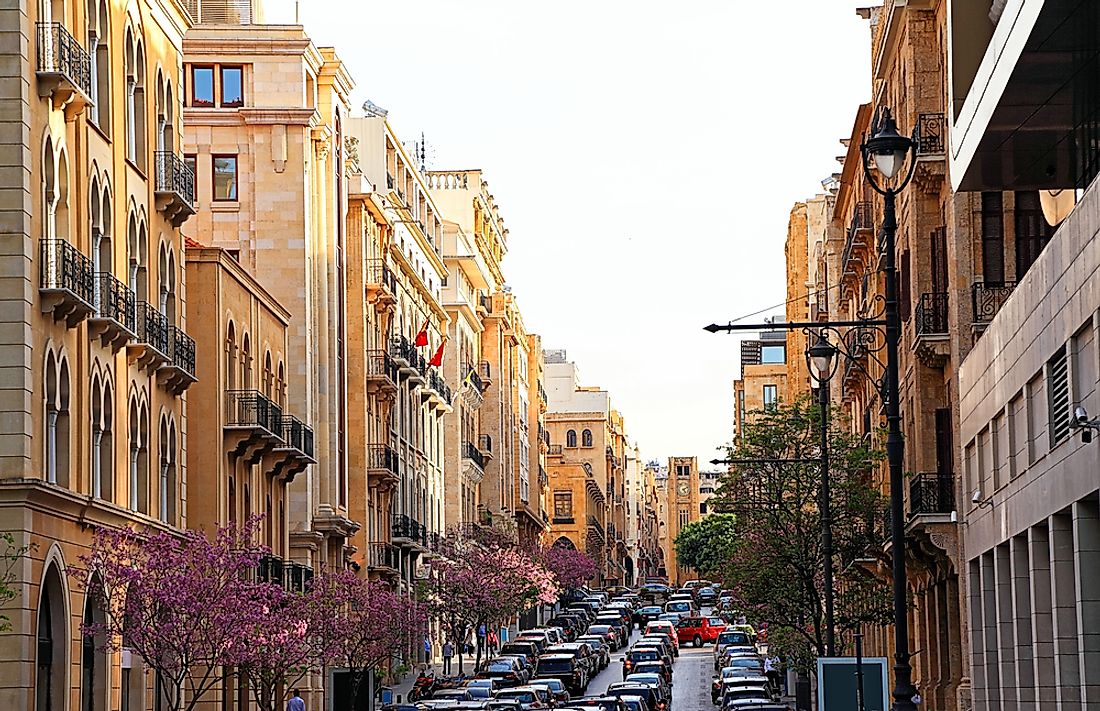 Allenby Street, downtown Beirut. 