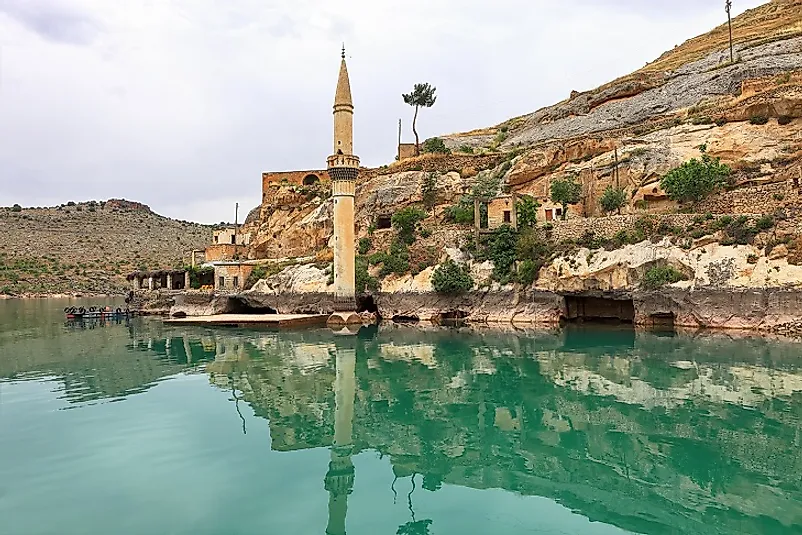 The village of Halfeti, Turkey along the Euphrates.