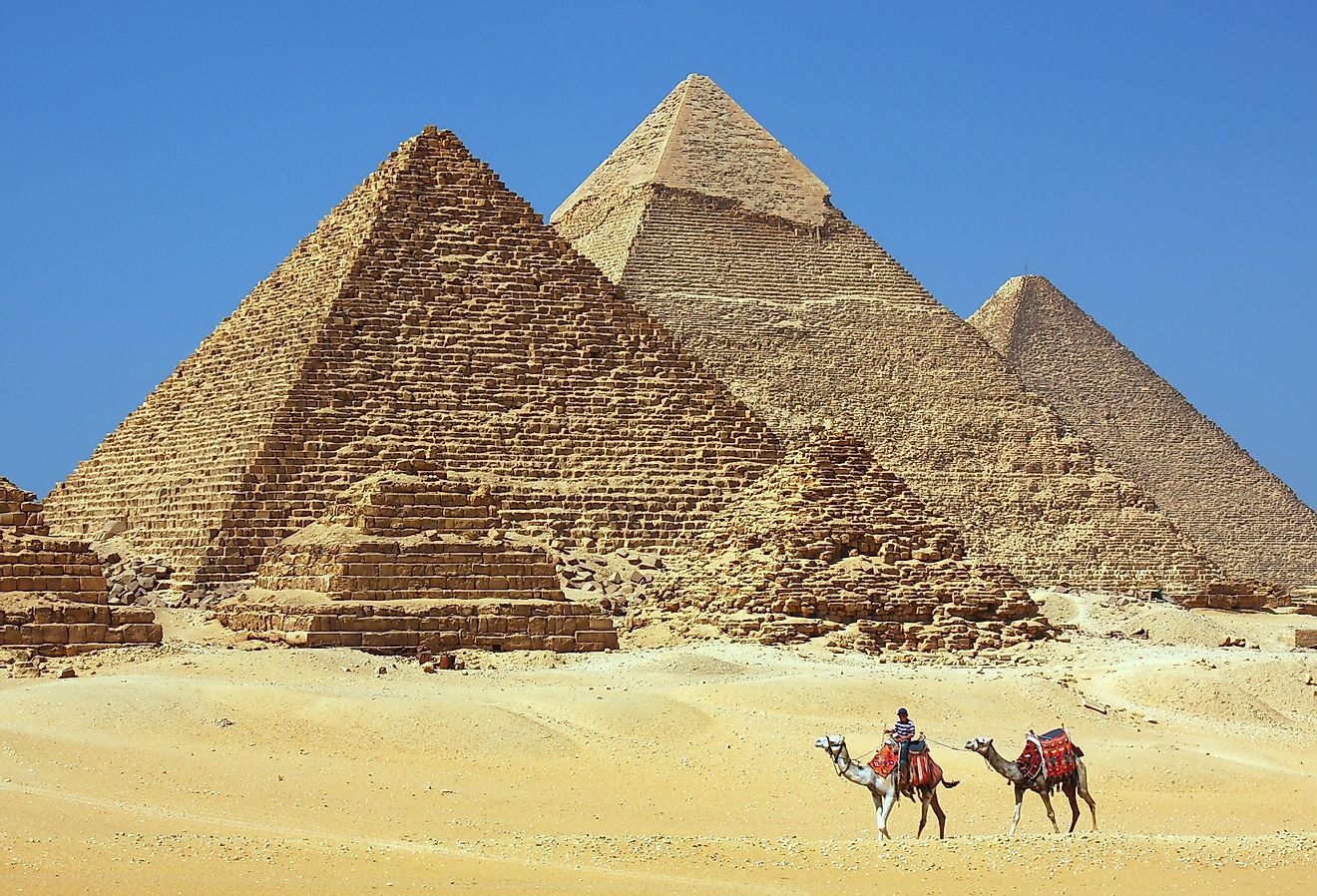 The Great Pyramid of Khufu is the only one of the Seven Wonders of the Ancient World still in existence. Image credit Dan Breckwoldt via Shutterstock