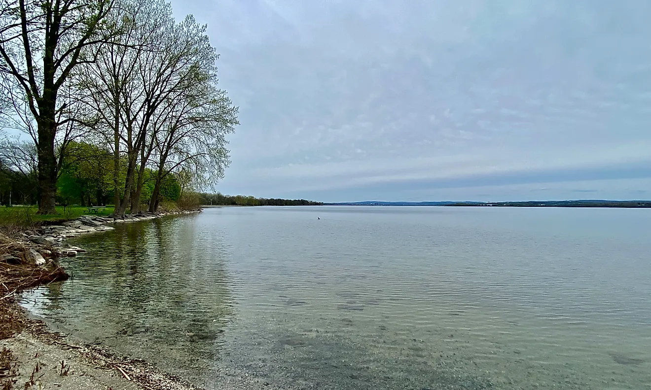 Willow Bay section of Onondaga Lake Park in the Town of Salina, New York.