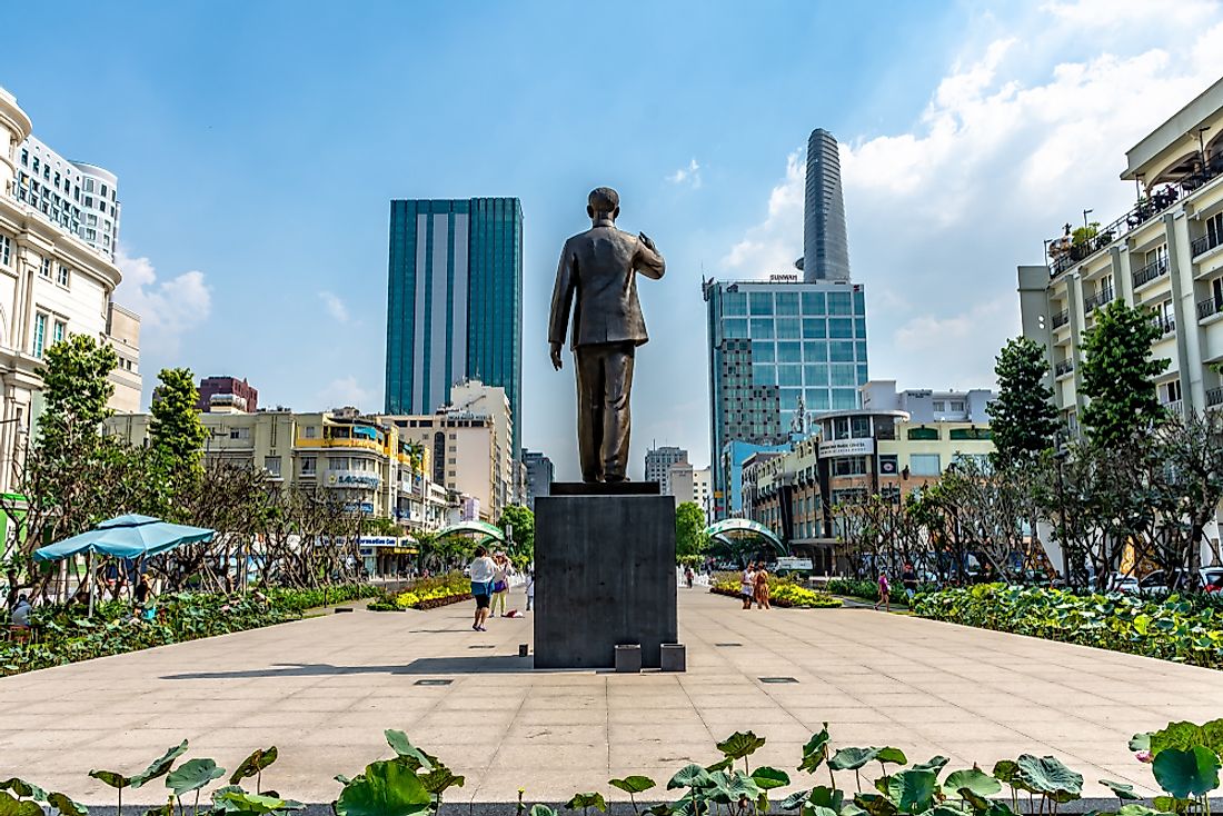 Statue of Ho Chi Minh in Ho Chi Minh City, Vietnam.Editorial credit: Chansak Joe / Shutterstock.com.