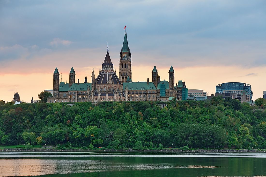 Parliament Hill is the seat of the federal government of Canada. 