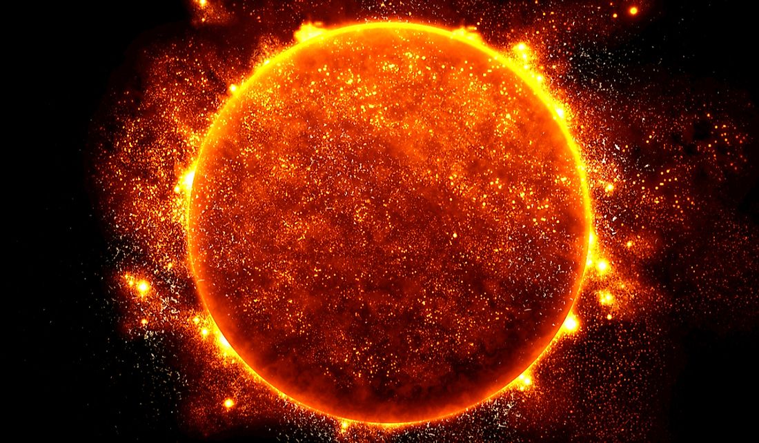 The sun is about halfway through its lifespan.