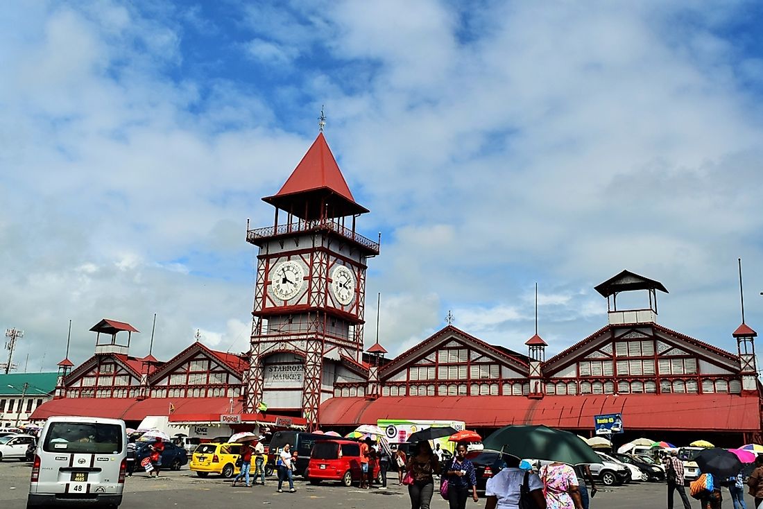 People in Georgetown, Guyana. Editorial credit: tateyama / Shutterstock.com. 