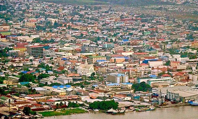 Downtown Georgetown, Guyana.