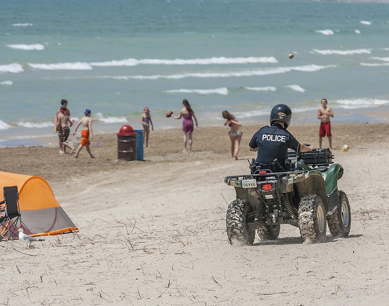 Law enforcement aims to keep the park safe and orderly for beach-goers at Sandbanks Provincial Park in Prince Edward County, Ontario.