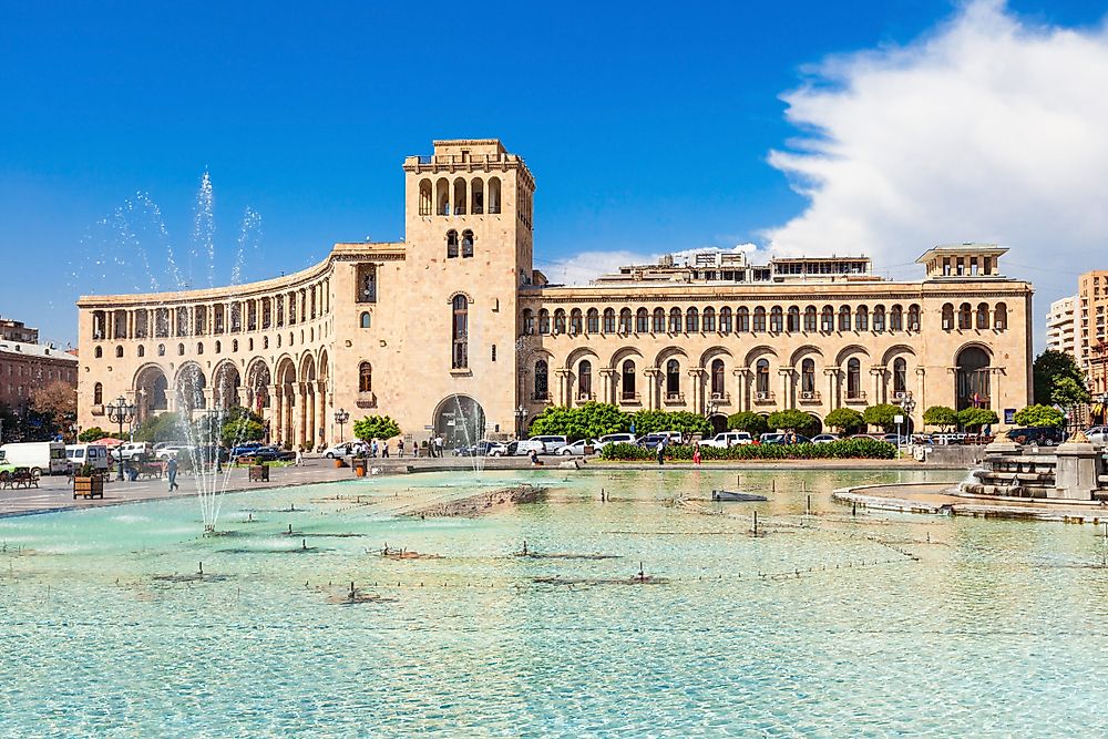 The house of the government of Armenia. Editorial credit: saiko3p / Shutterstock.com. 