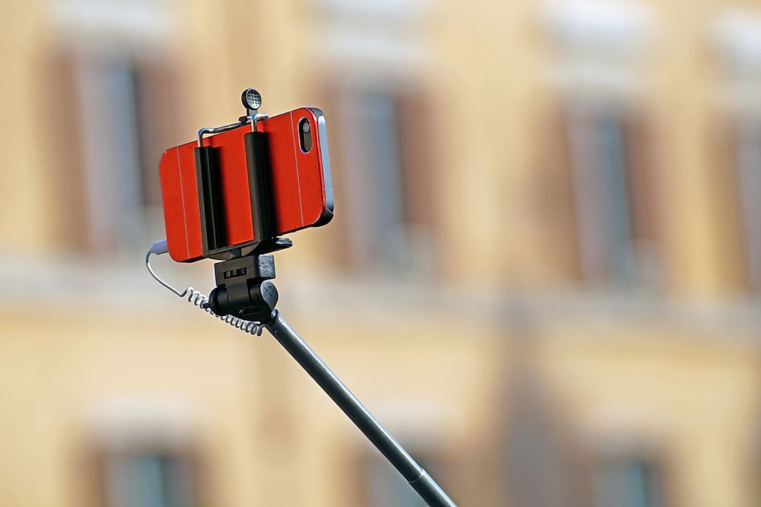 Selfie sticks have seen an increase in popularity in recent time. Photo credit: shutterstock.com.