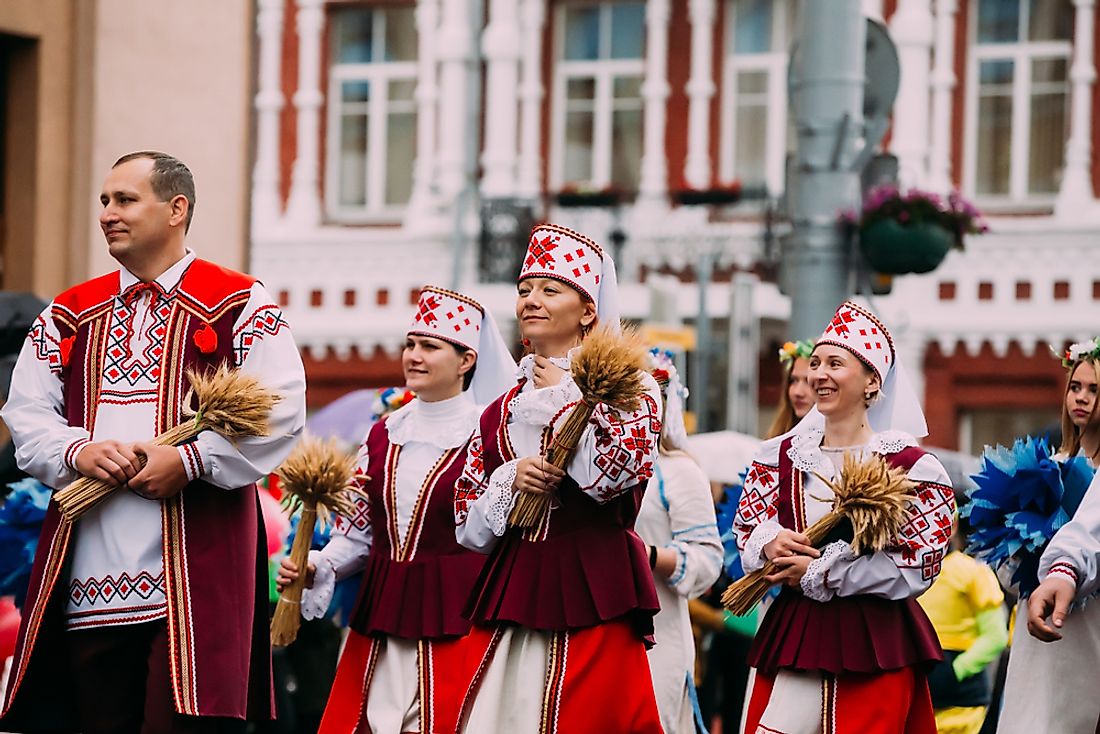 Belarusian is the official language of Belarus. Editorial credit: Grisha Bruev / Shutterstock.com.