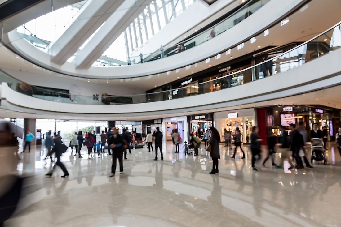 The appearance of shopping malls has evolved greatly over the years. 