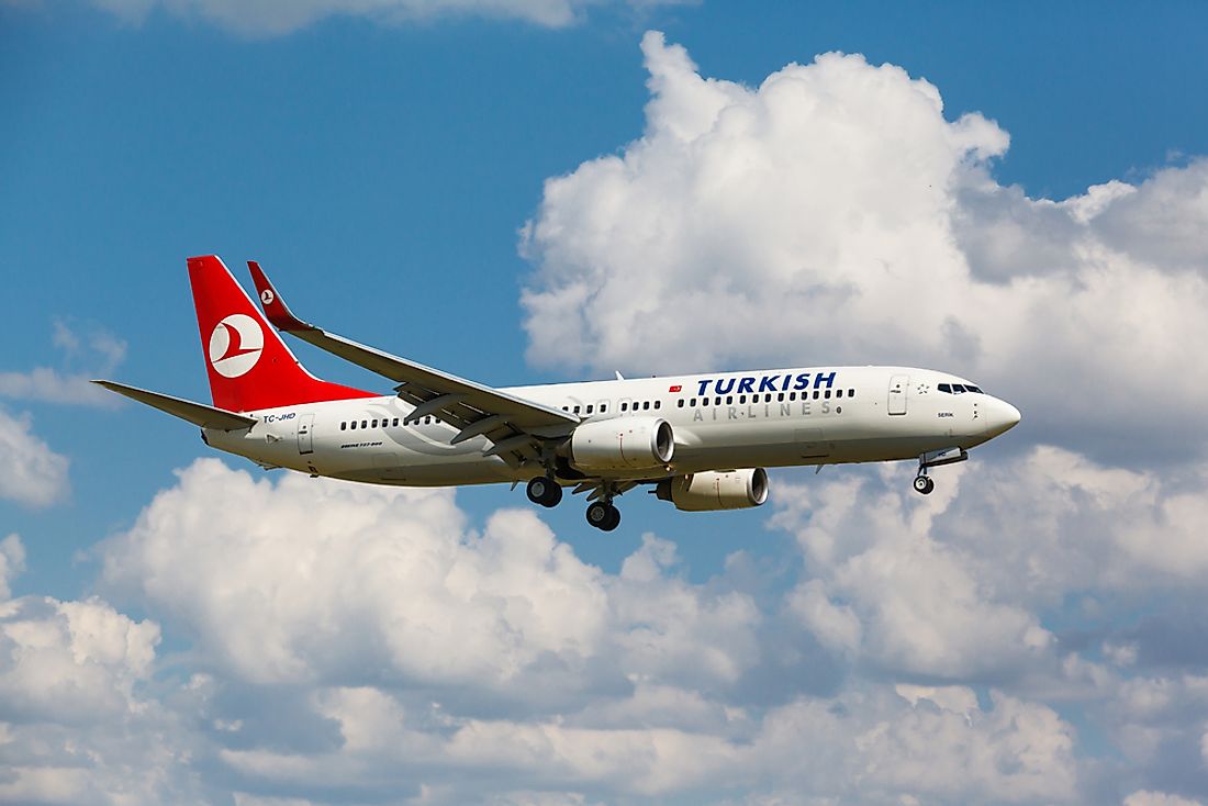Turkish Airlines serves more countries than any other airline. 