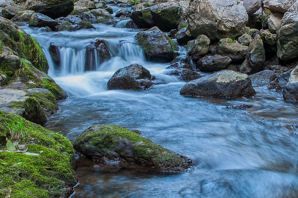 A river in Cheile Nerei-Beușnița National Park. 