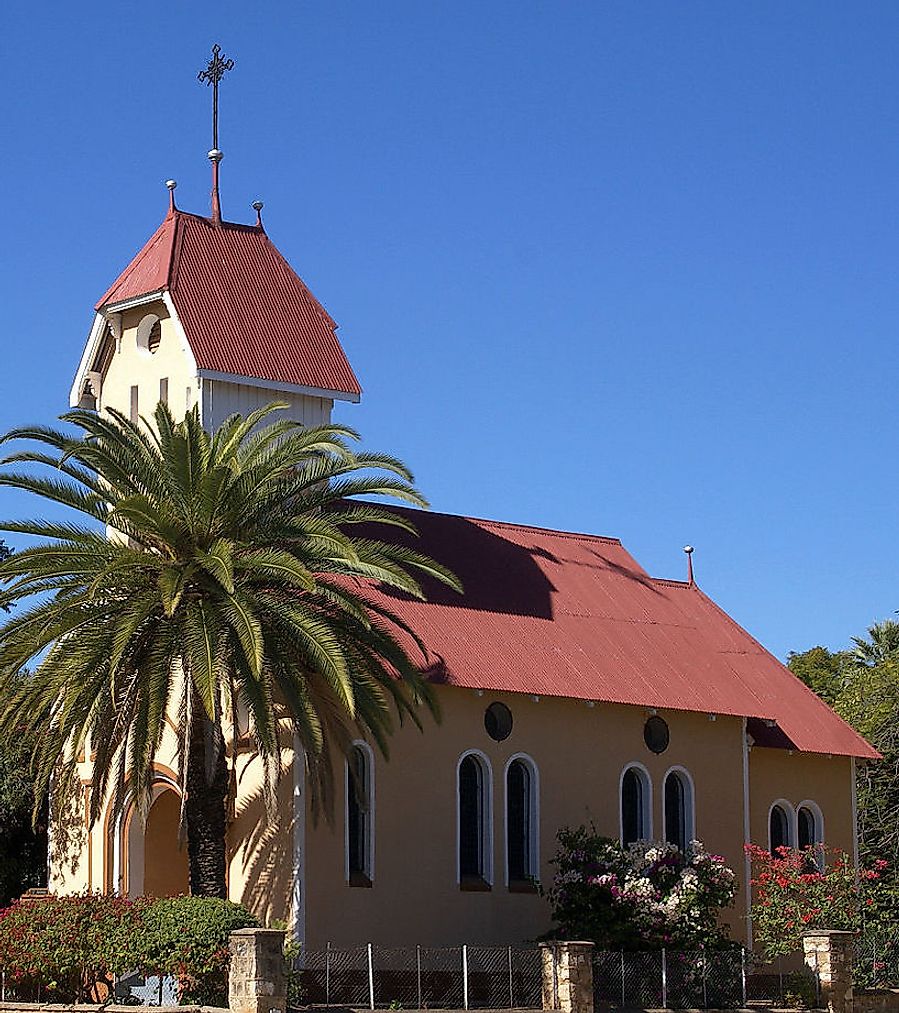  St. Barbara Church in Tsumeb, Namibia.
