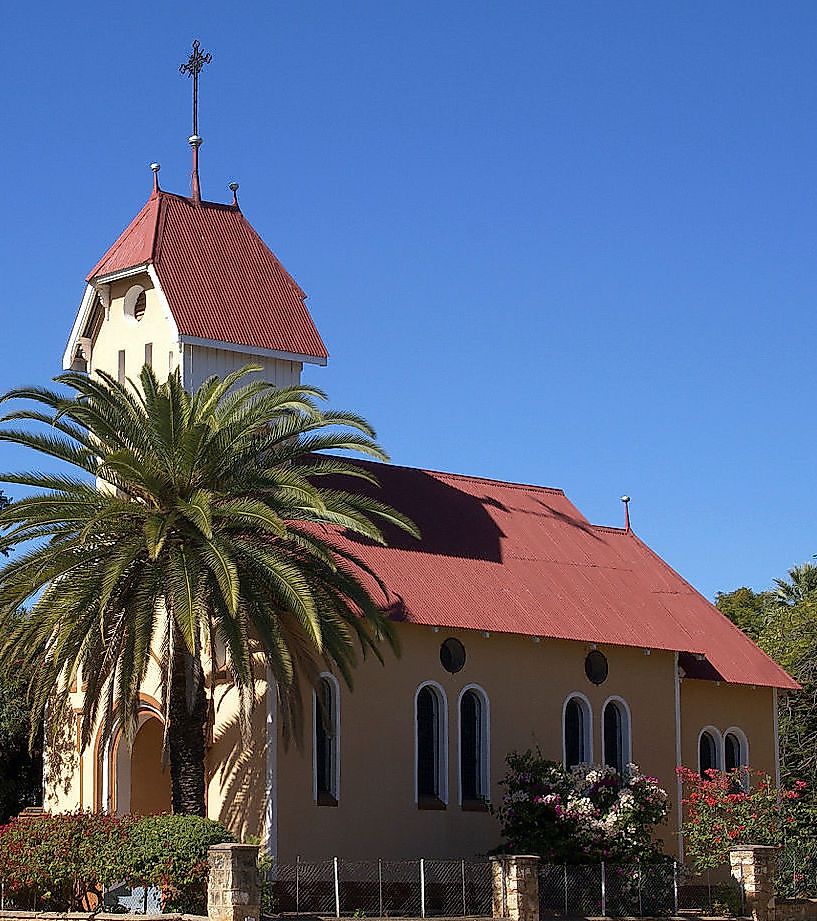  St. Barbara Church in Tsumeb, Namibia.