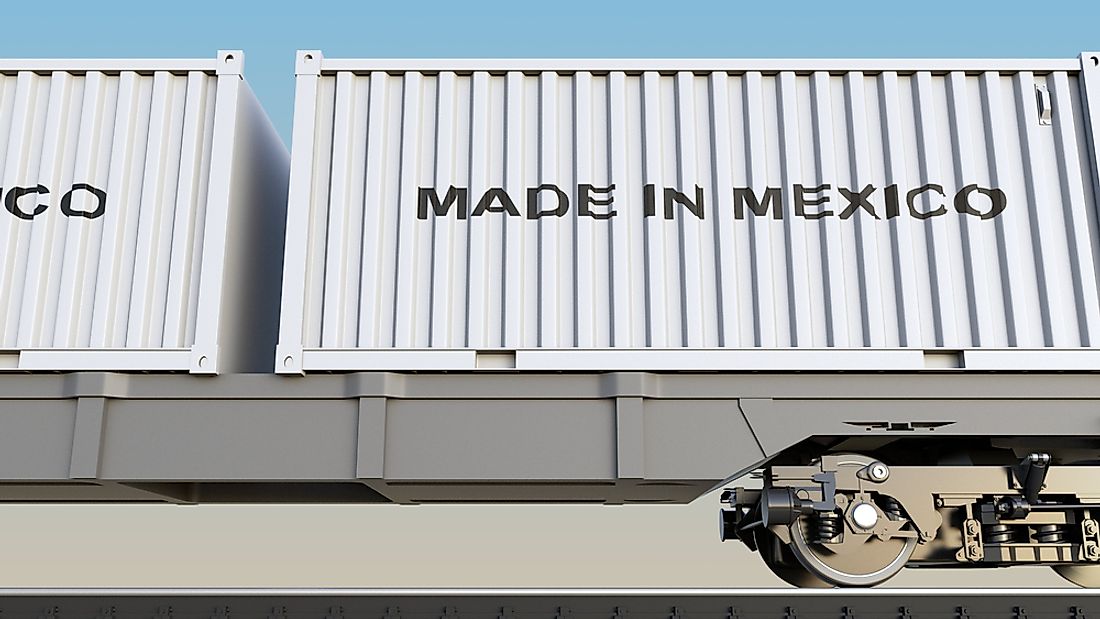 Cargo containers from Mexico. 