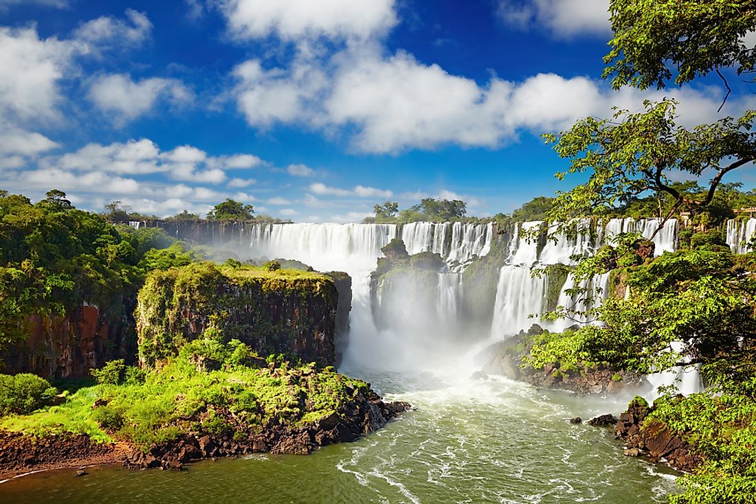 The famous Iguassu Falls. 
