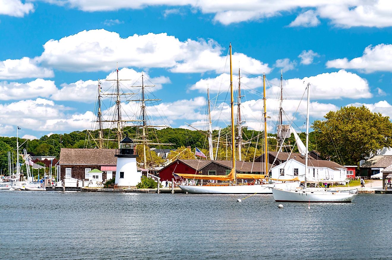 The seaport at Mystic, Connecticut