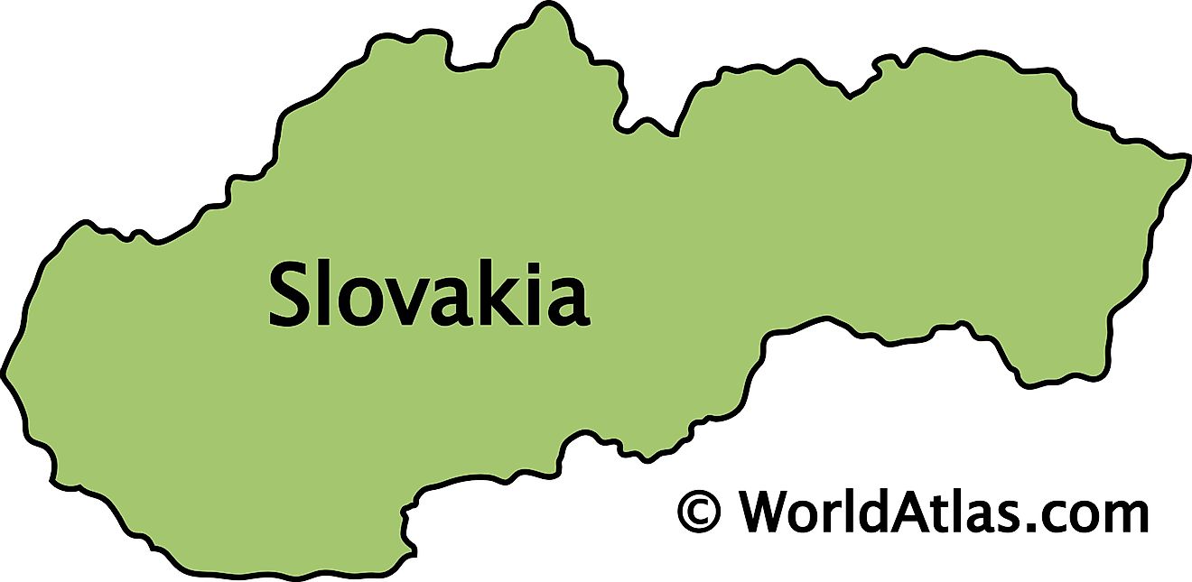 Esquema Mapa de Eslovaquia