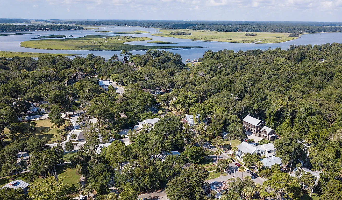 Overlooking Calhoun St in Bluffton, South Carolina.