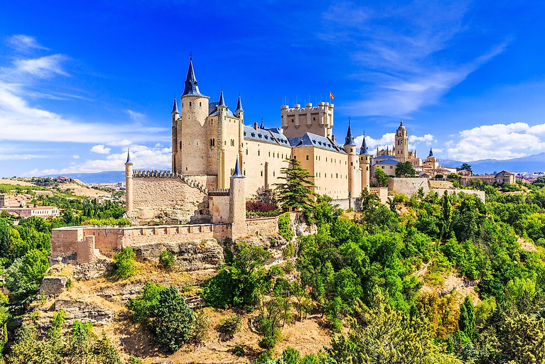 Alcazar of Segovia, Spain. 